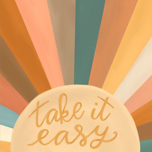 Rachel Szo Take It Easy Sunshine Shower Curtain
