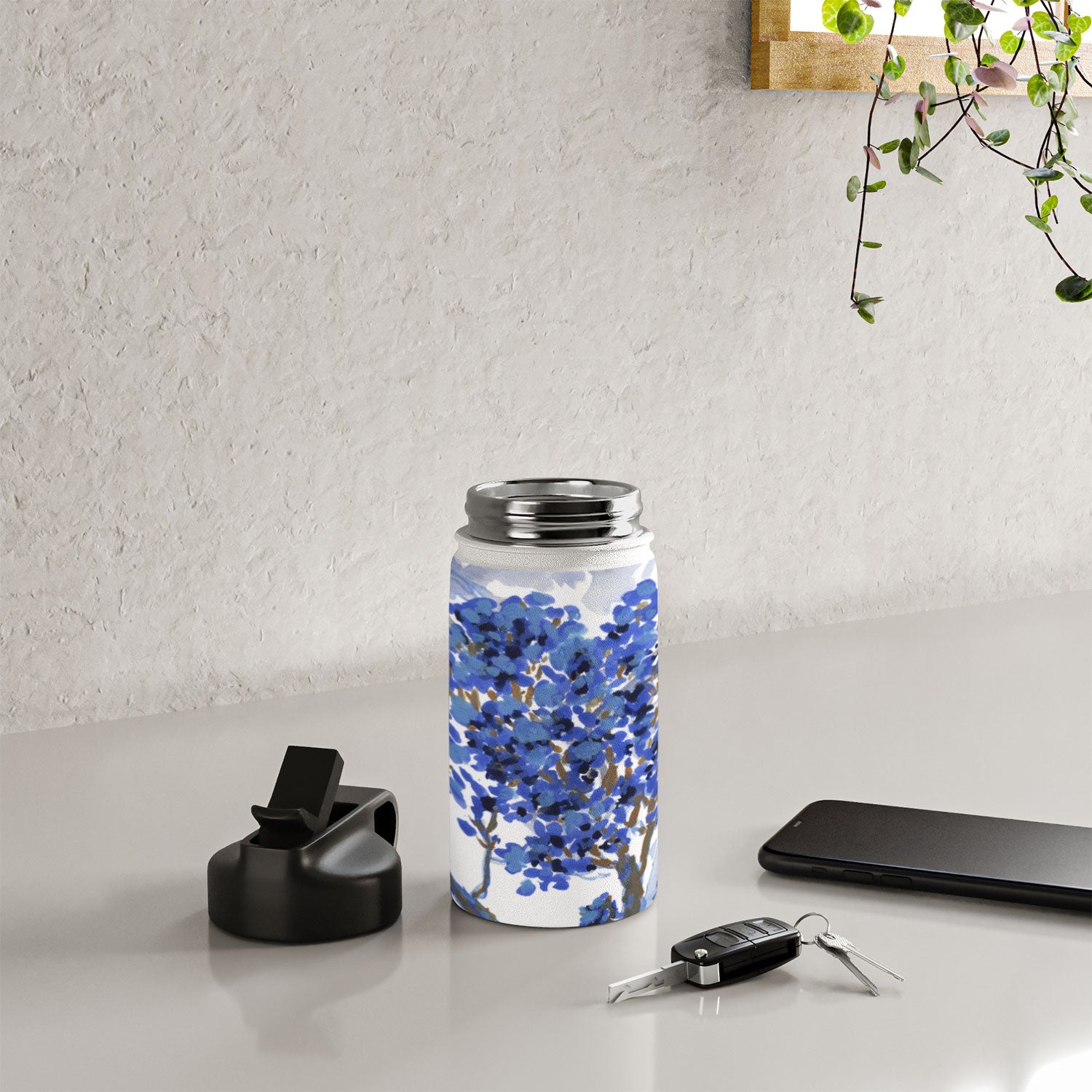 Rachelle Roberts Misty Blue Mountain Water Bottle