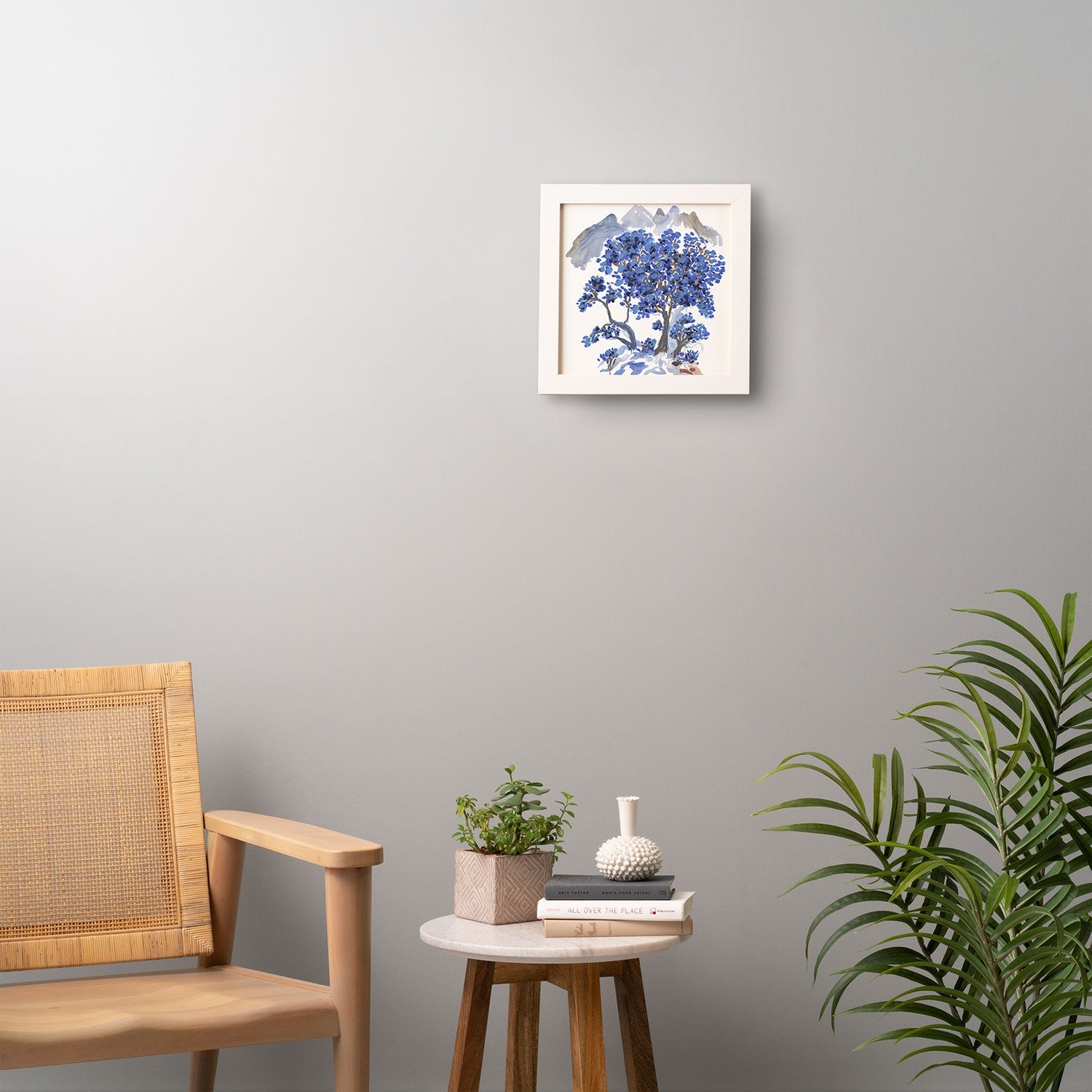 Rachelle Roberts Misty Blue Mountain Framed Wall Art