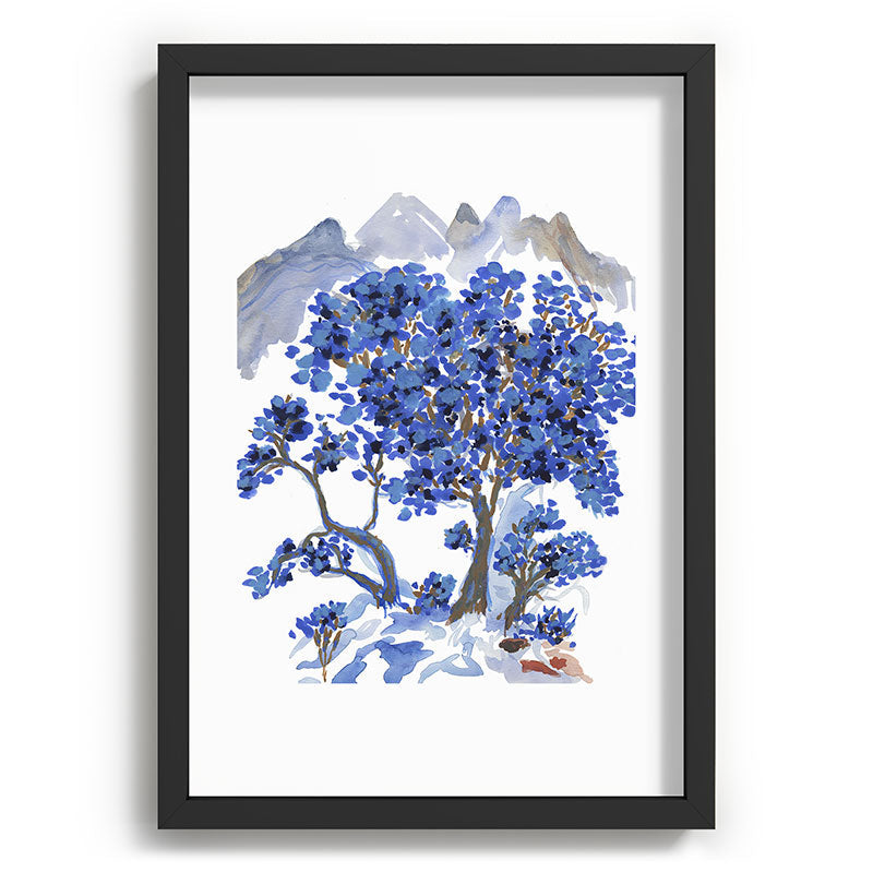 Rachelle Roberts Misty Blue Mountain Recessed Framing Rectangle