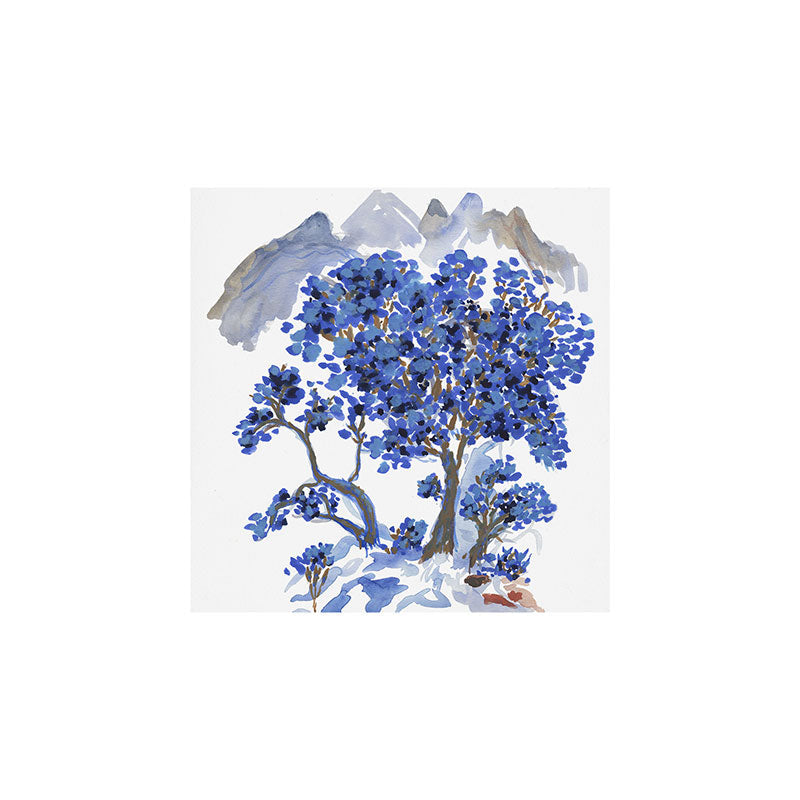 Rachelle Roberts Misty Blue Mountain Art Print