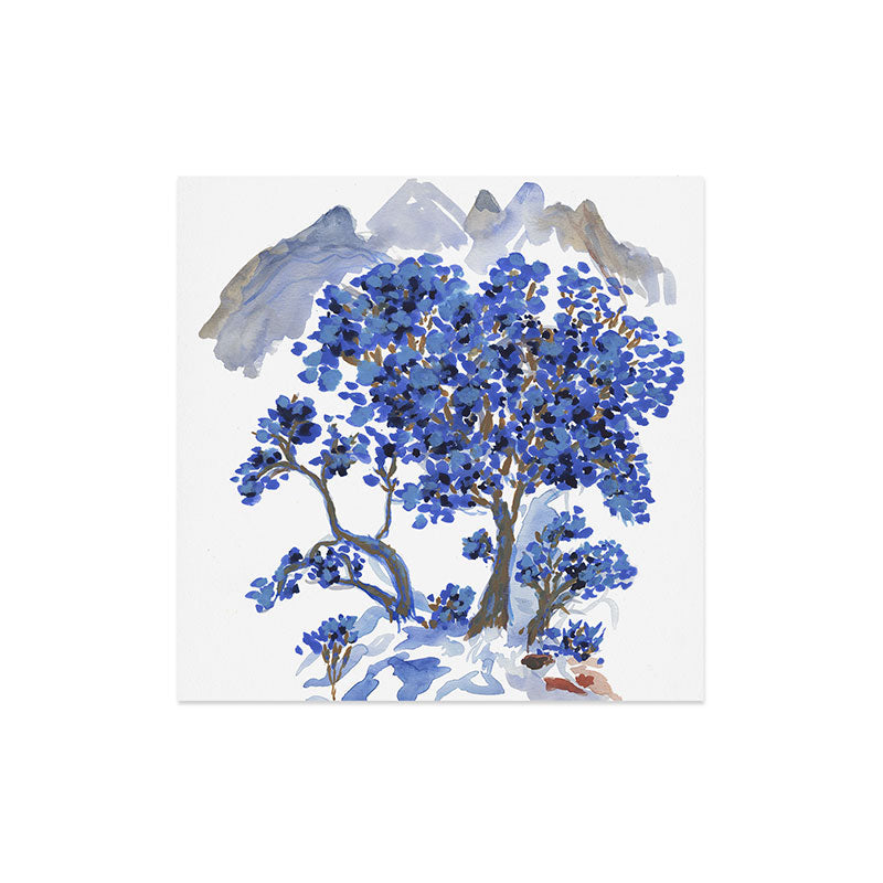 Rachelle Roberts Misty Blue Mountain Art Print