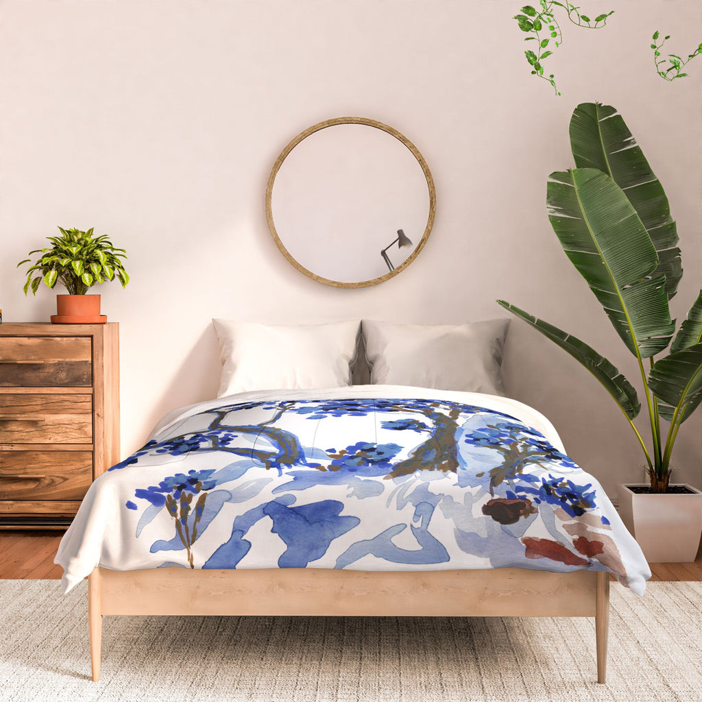 Rachelle Roberts Misty Blue Mountain Comforter