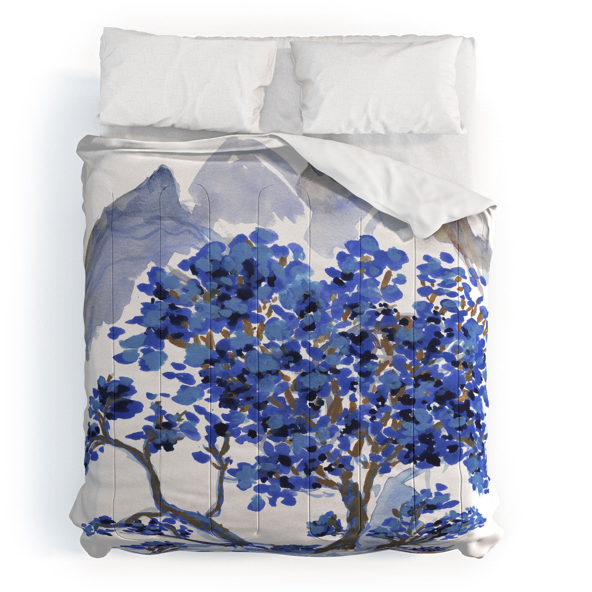 Rachelle Roberts Misty Blue Mountain Comforter
