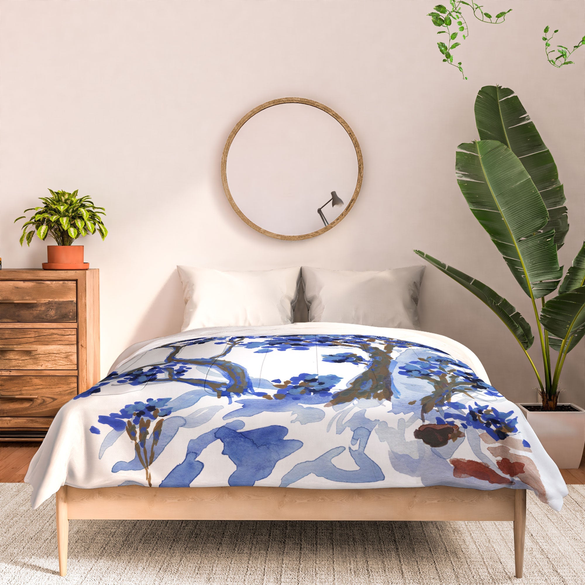 Rachelle Roberts Misty Blue Mountain Comforter