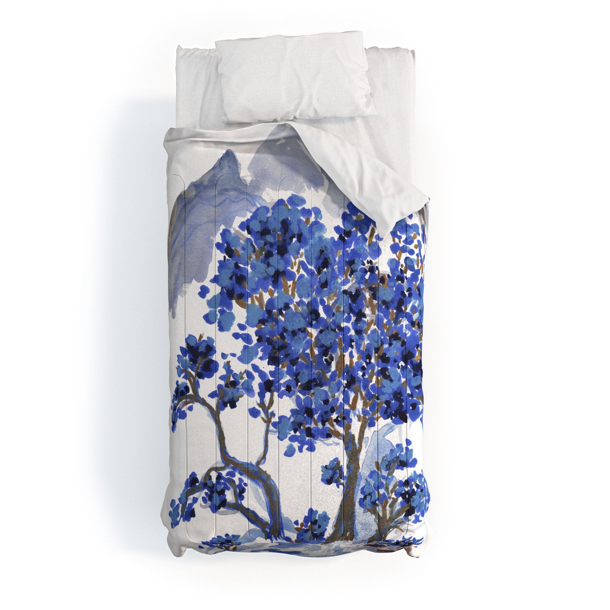 Rachelle Roberts Misty Blue Mountain Comforter