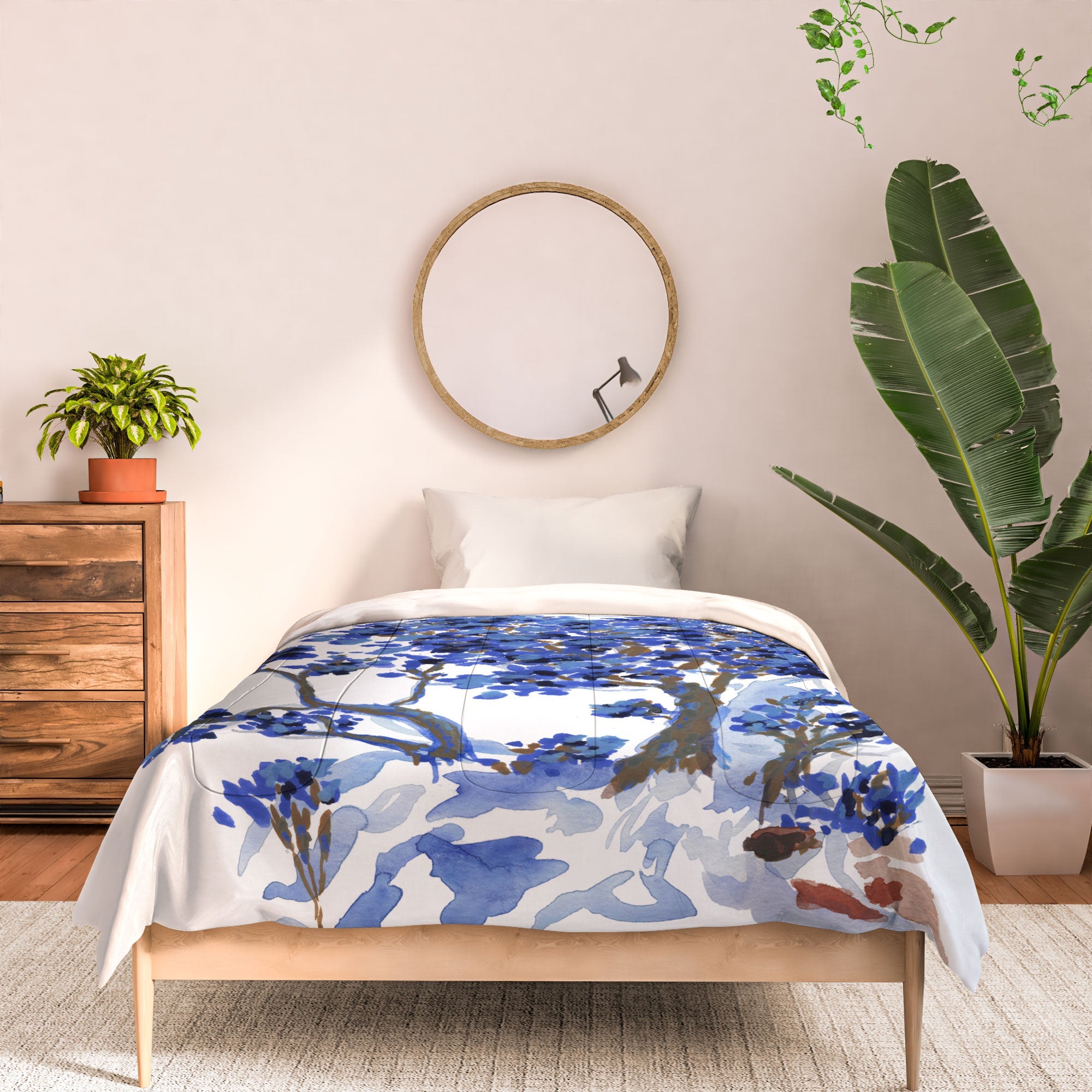 Rachelle Roberts Misty Blue Mountain Comforter
