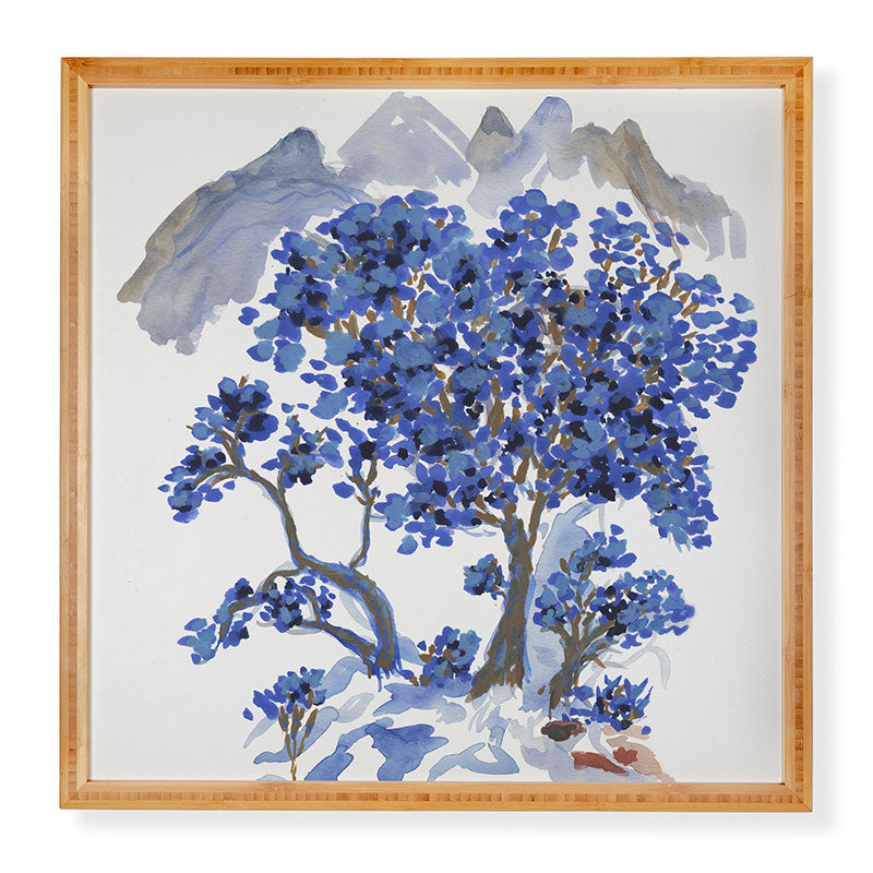 Rachelle Roberts Misty Blue Mountain Framed Wall Art