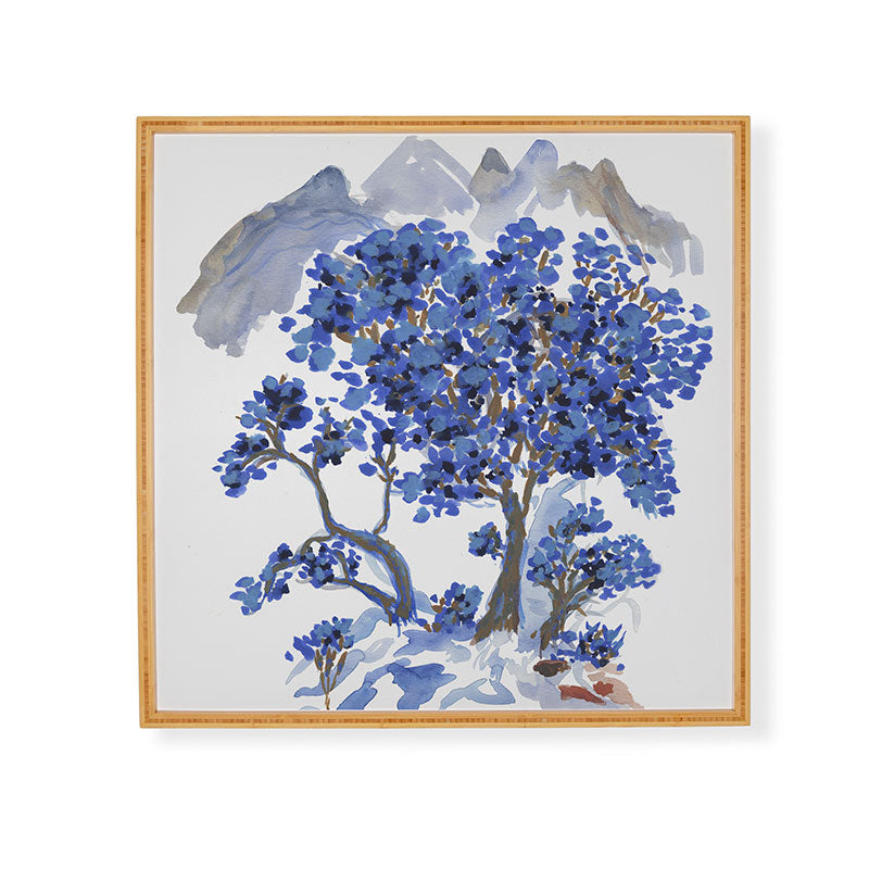 Rachelle Roberts Misty Blue Mountain Framed Wall Art
