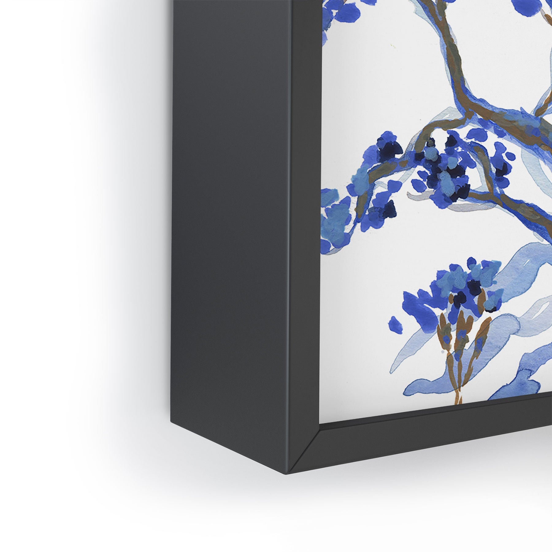 Rachelle Roberts Misty Blue Mountain Framed Mini Art Print