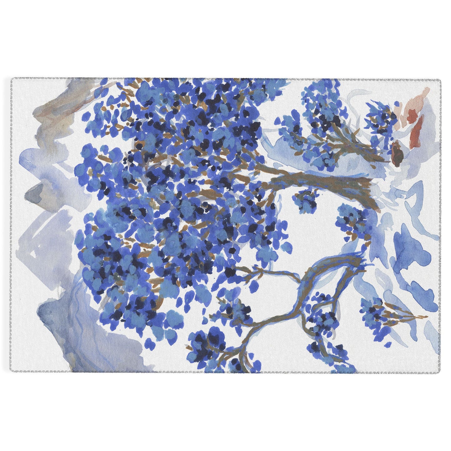 Rachelle Roberts Misty Blue Mountain Outdoor Rug