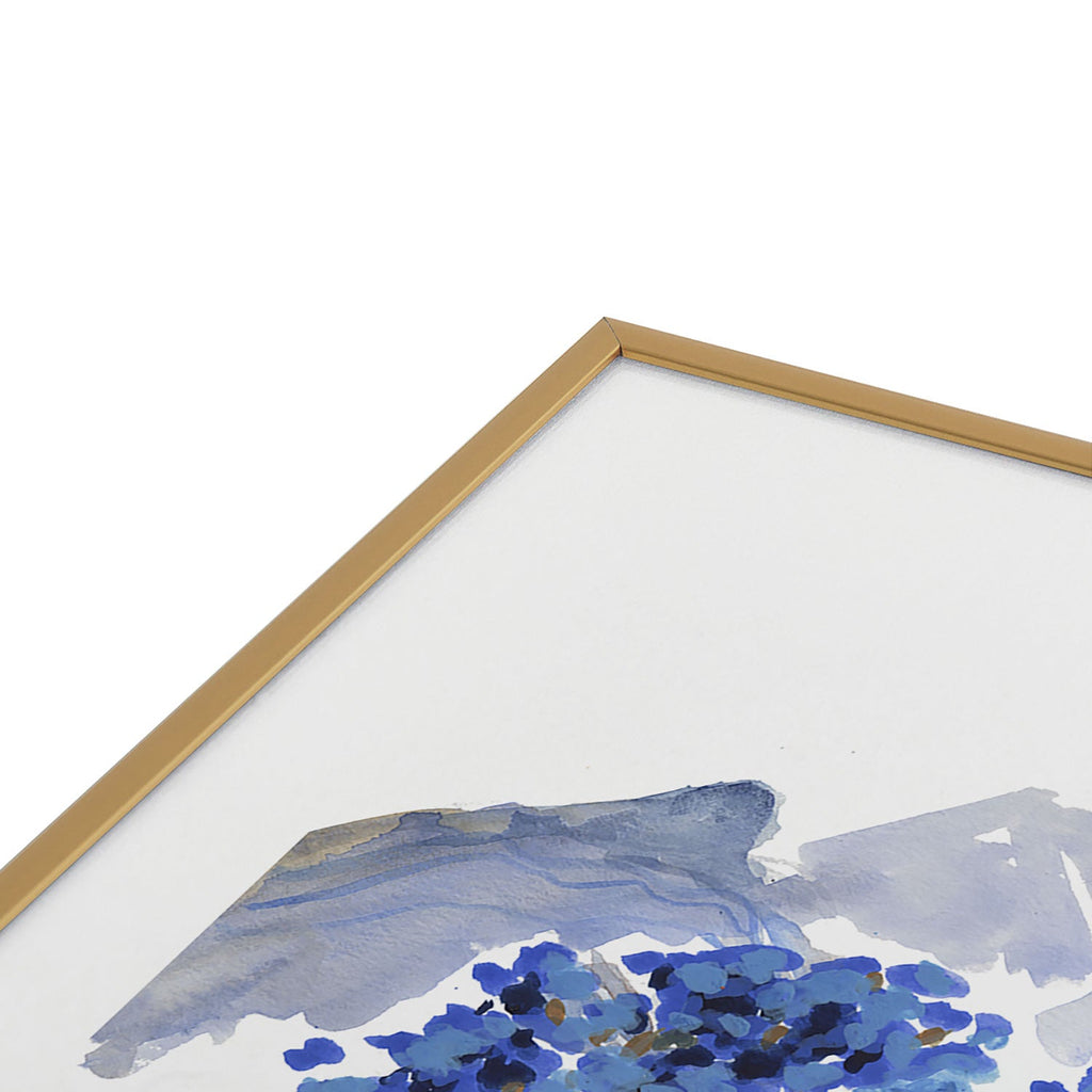 Rachelle Roberts Misty Blue Mountain Metal Framed Art Print