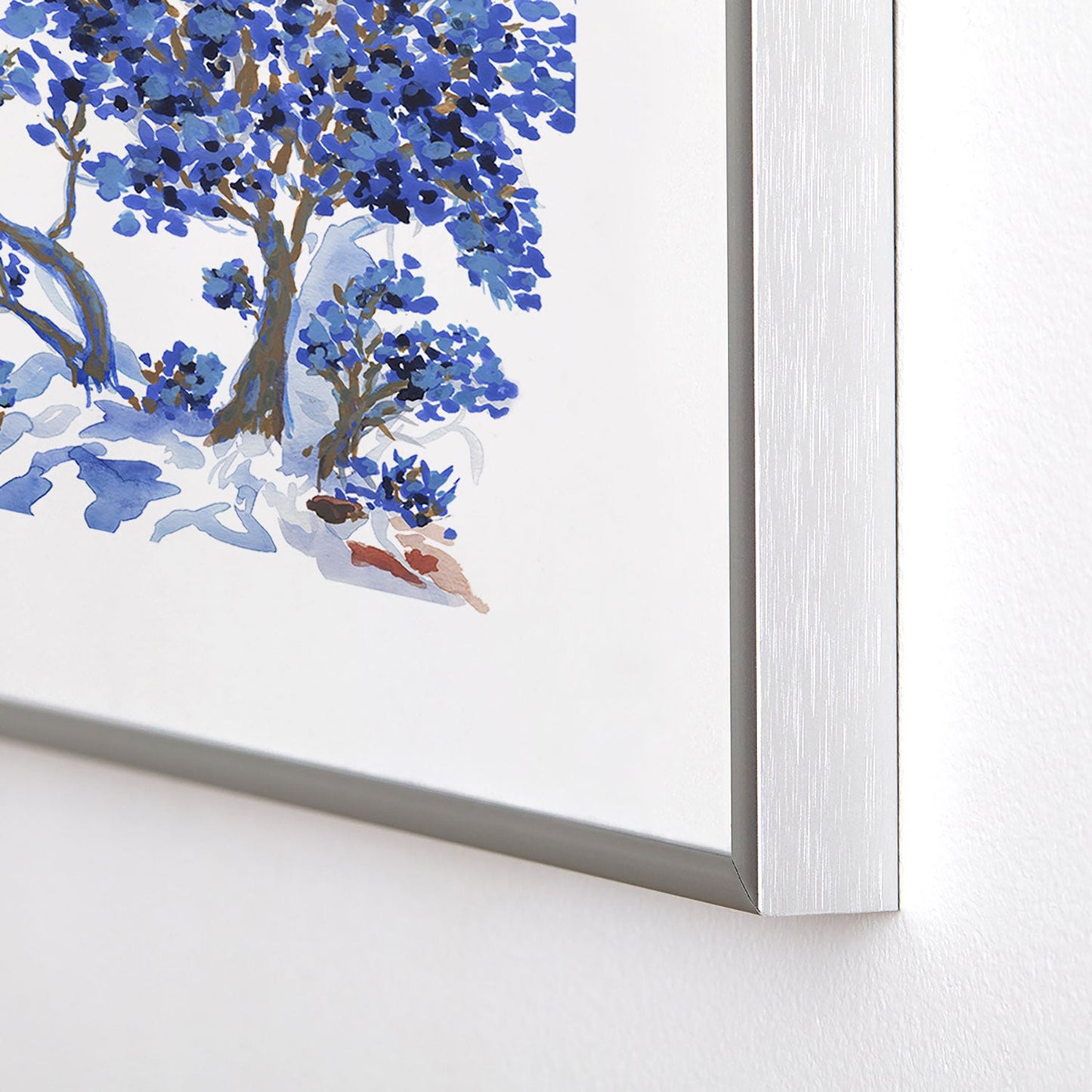 Rachelle Roberts Misty Blue Mountain Metal Framed Art Print