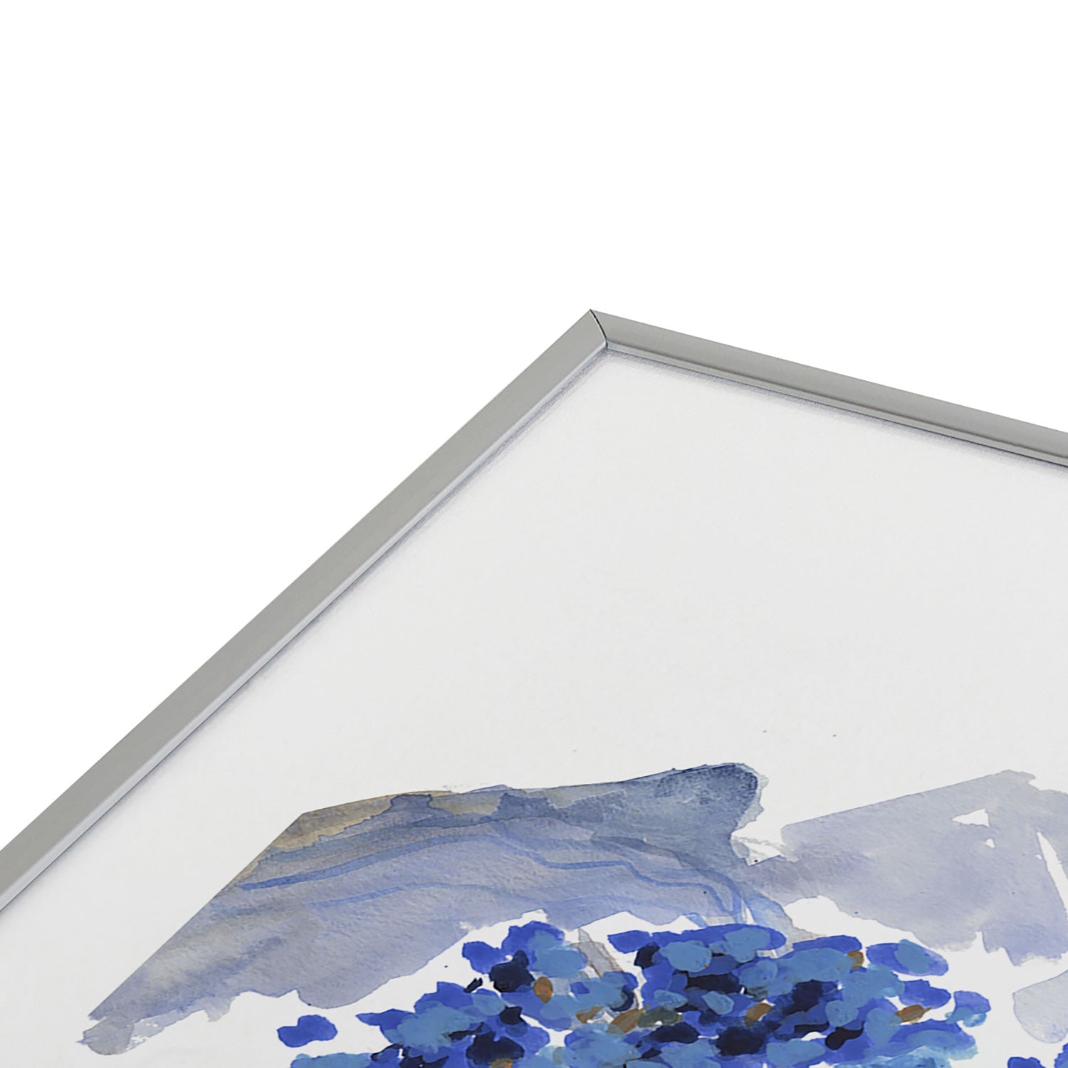 Rachelle Roberts Misty Blue Mountain Metal Framed Art Print