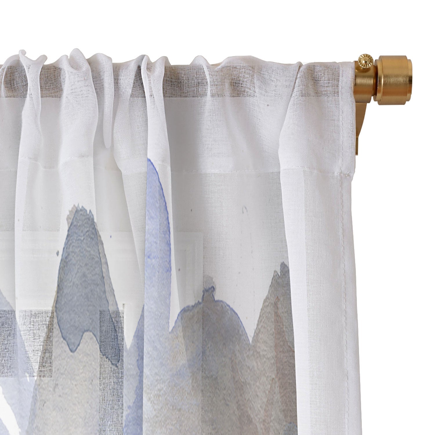 Rachelle Roberts Misty Blue Mountain Sheer Non Repeat