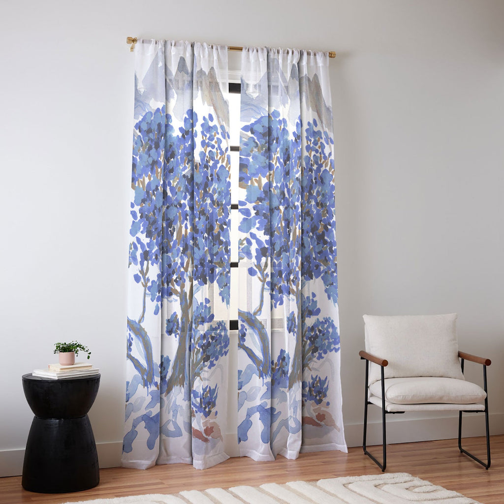 Rachelle Roberts Misty Blue Mountain Sheer Non Repeat
