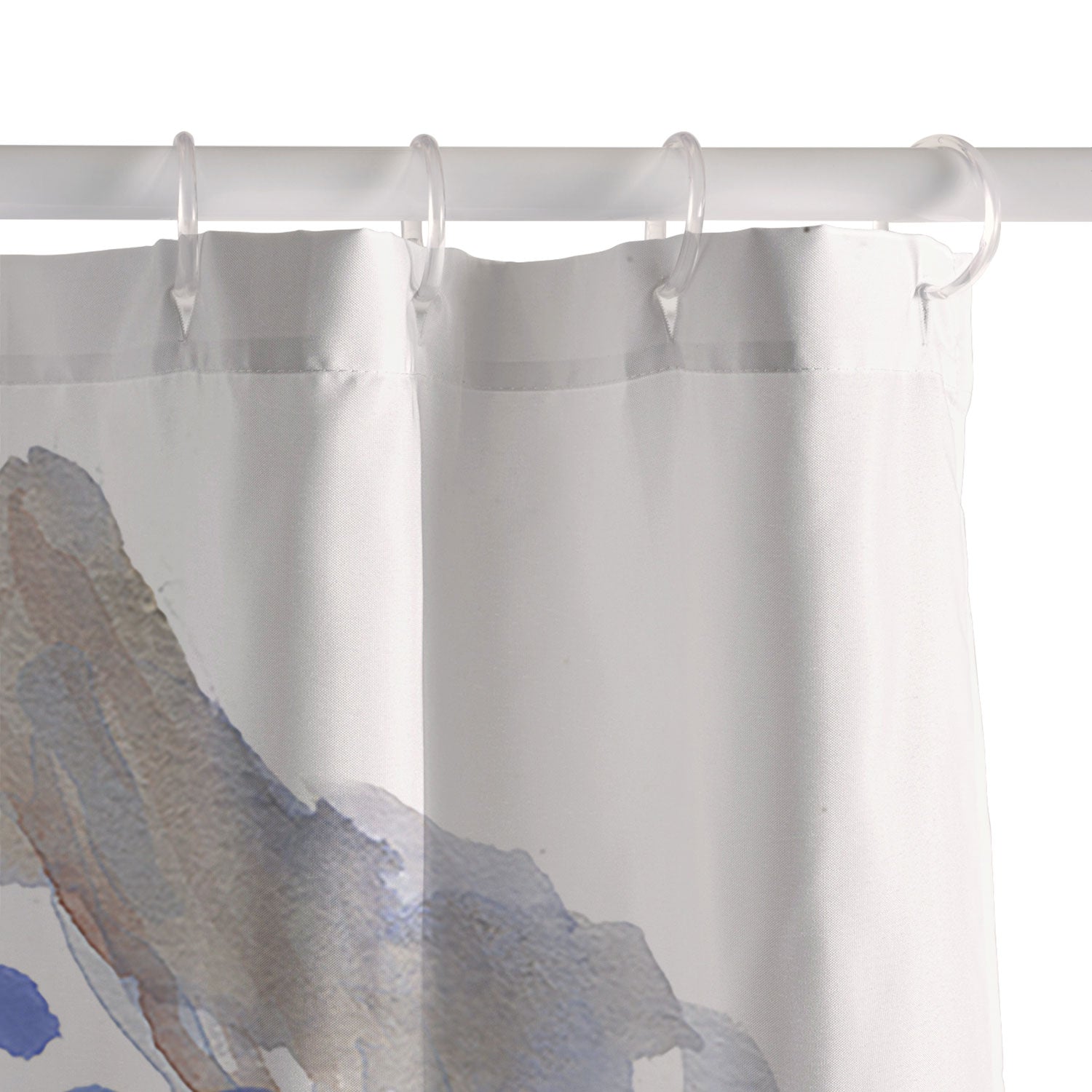 Rachelle Roberts Misty Blue Mountain Shower Curtain
