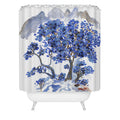 Rachelle Roberts Misty Blue Mountain Shower Curtain