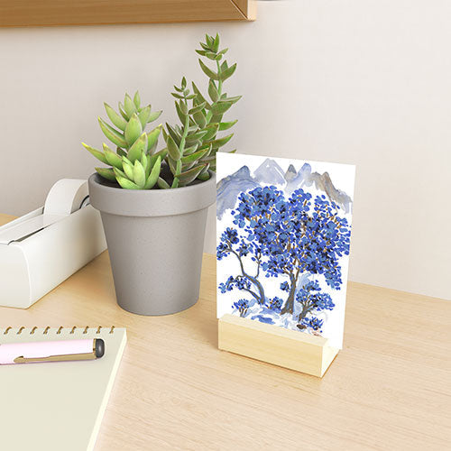 Rachelle Roberts Misty Blue Mountain Mini Art Print