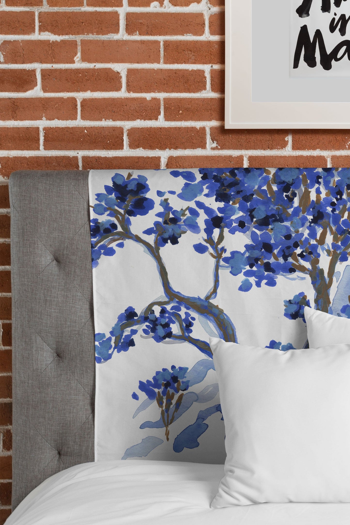Rachelle Roberts Misty Blue Mountain Tapestry