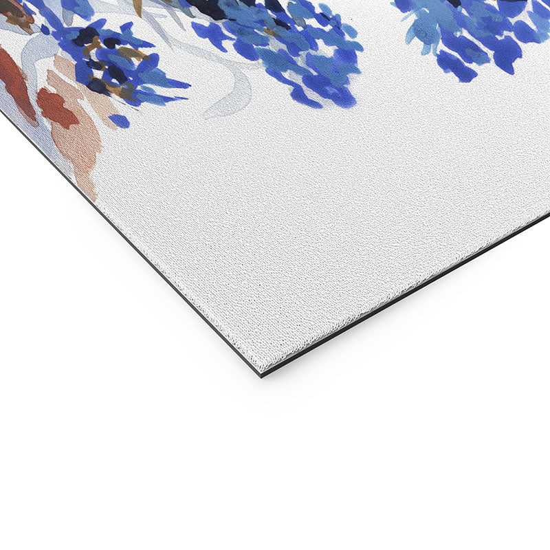 Rachelle Roberts Misty Blue Mountain Welcome Mat