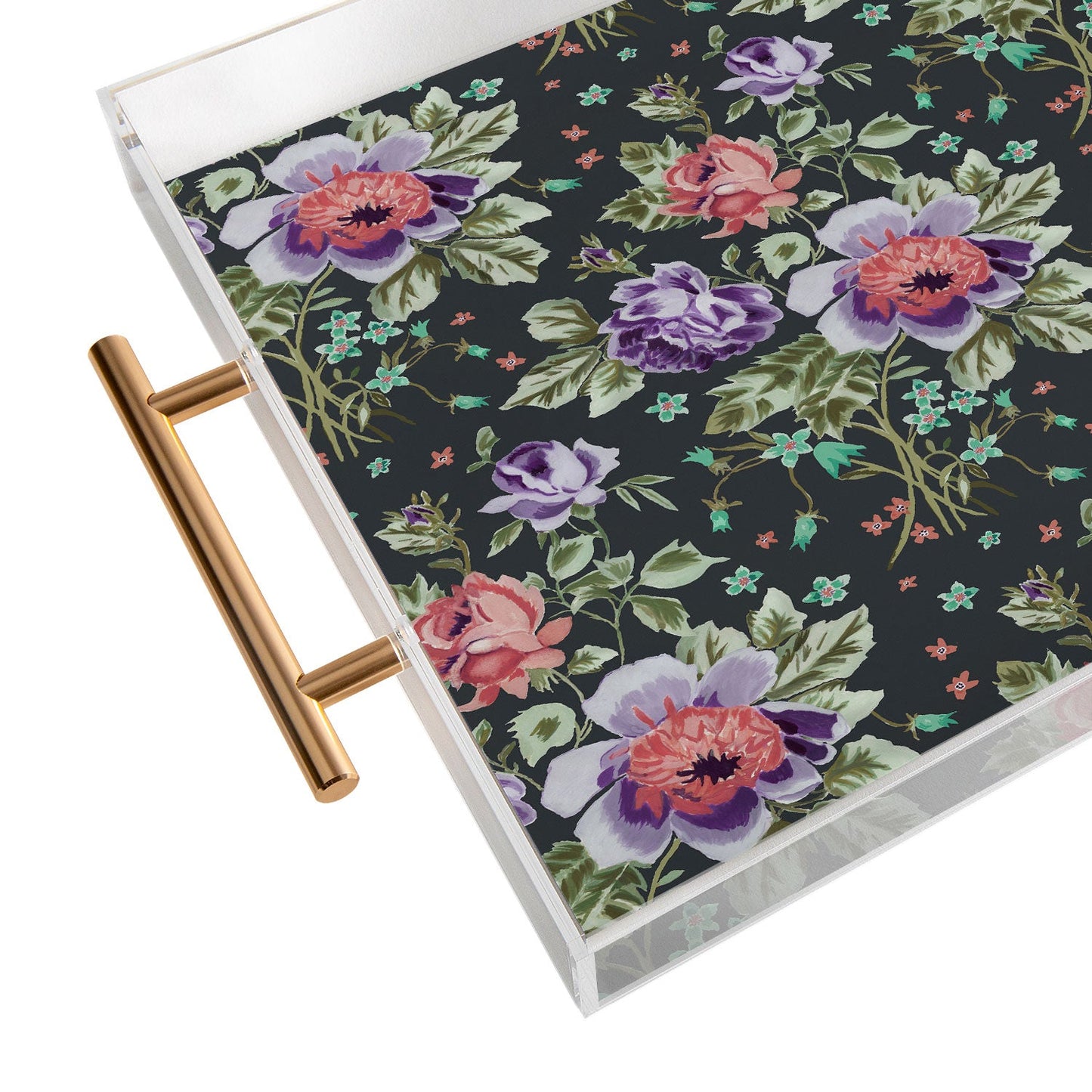 Rachelle Roberts Spring Floral Acrylic Tray