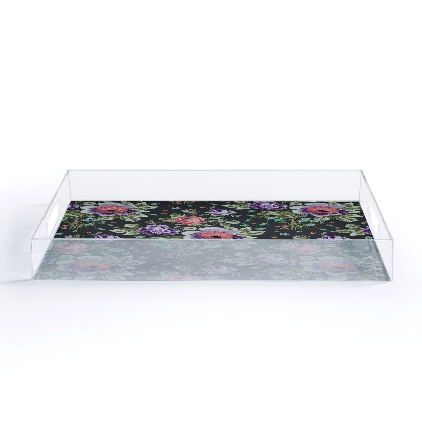 Rachelle Roberts Spring Floral Acrylic Tray