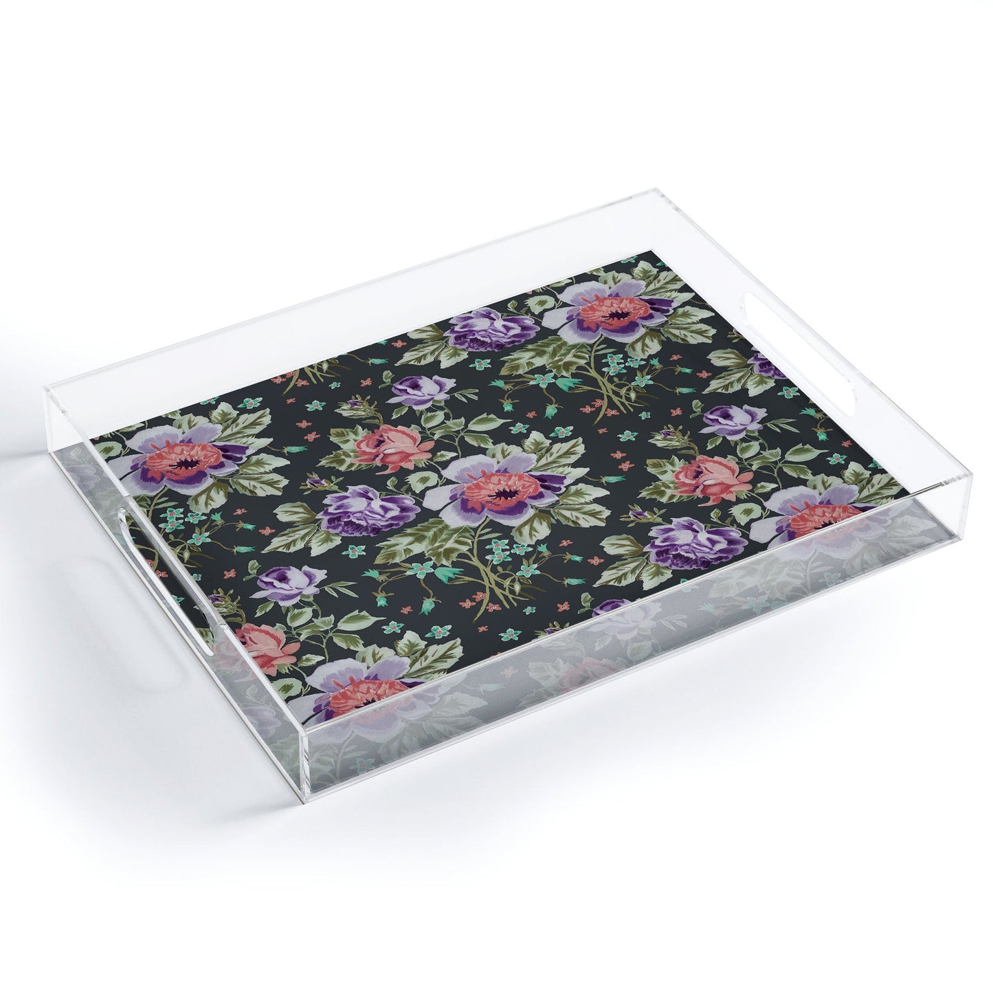Rachelle Roberts Spring Floral Acrylic Tray