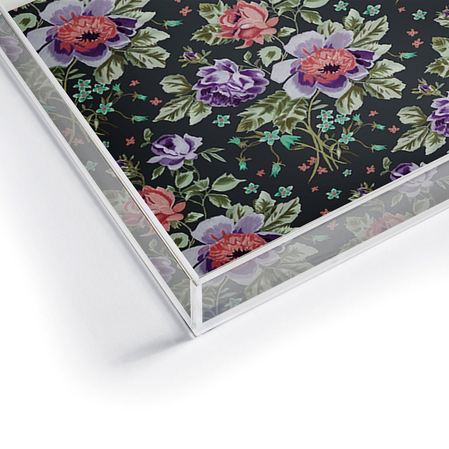 Rachelle Roberts Spring Floral Acrylic Tray