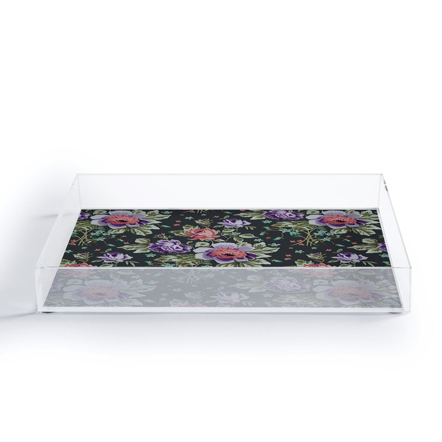 Rachelle Roberts Spring Floral Acrylic Tray