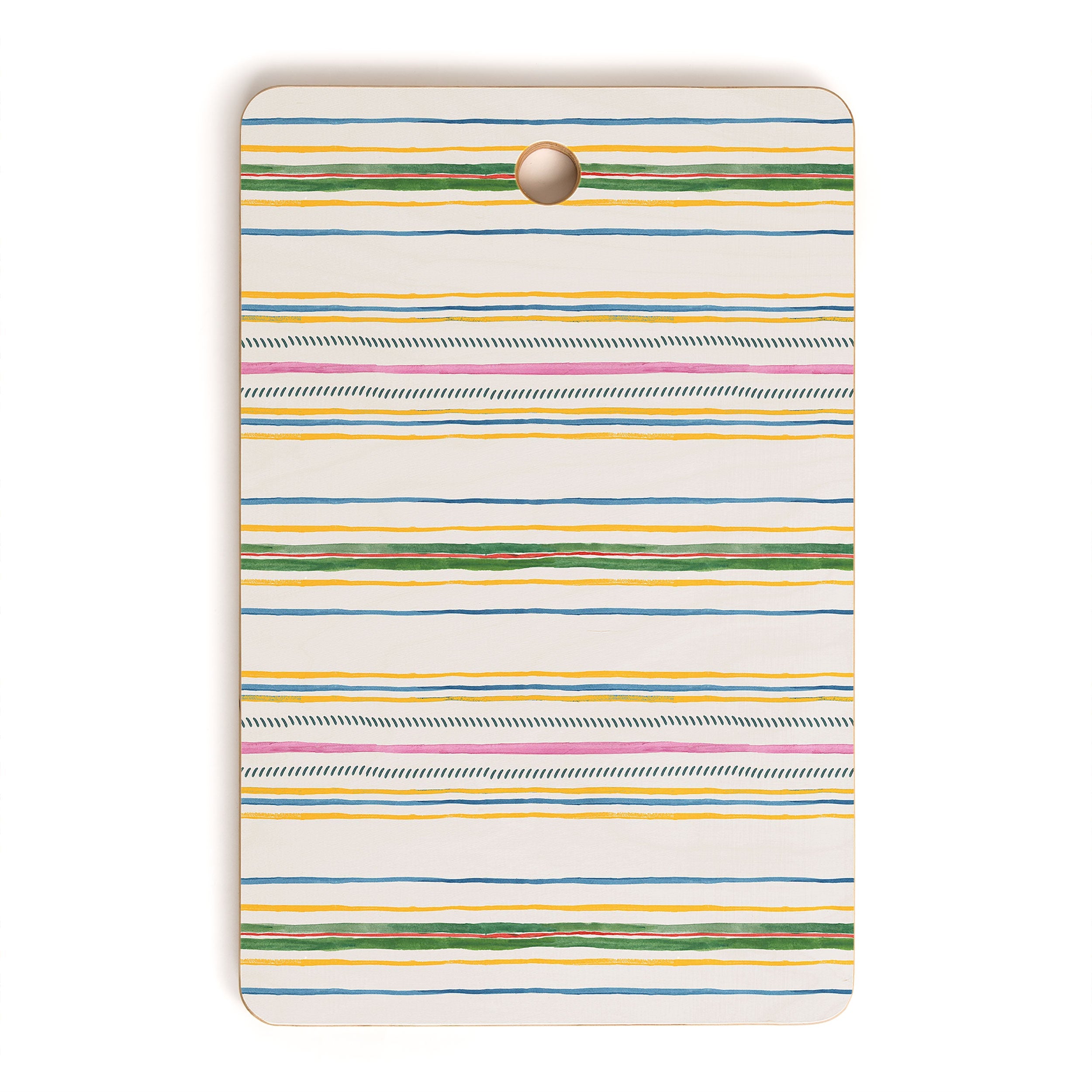 Rachelle Roberts Ticker Stripe Cutting Board Rectangle