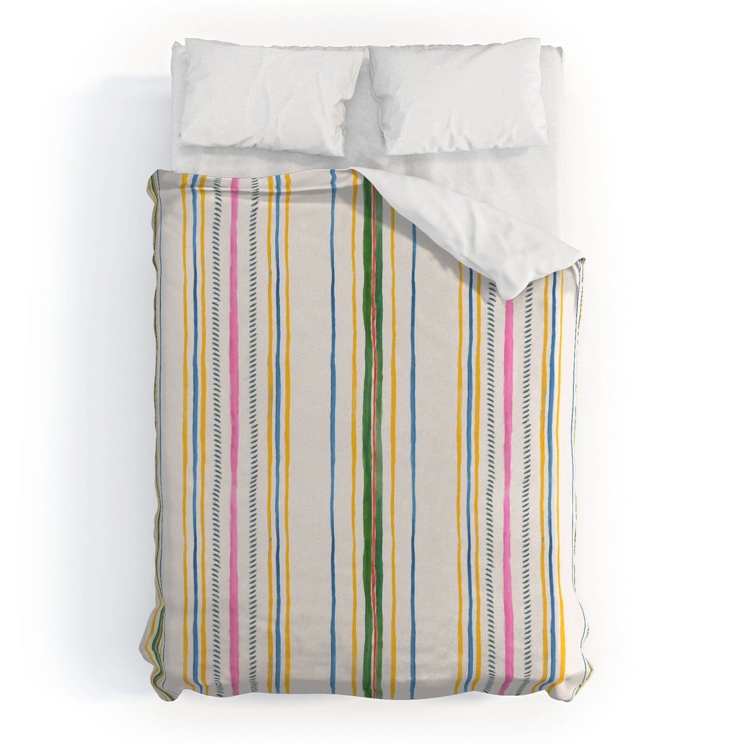 Rachelle Roberts Ticker Stripe Duvet Cover