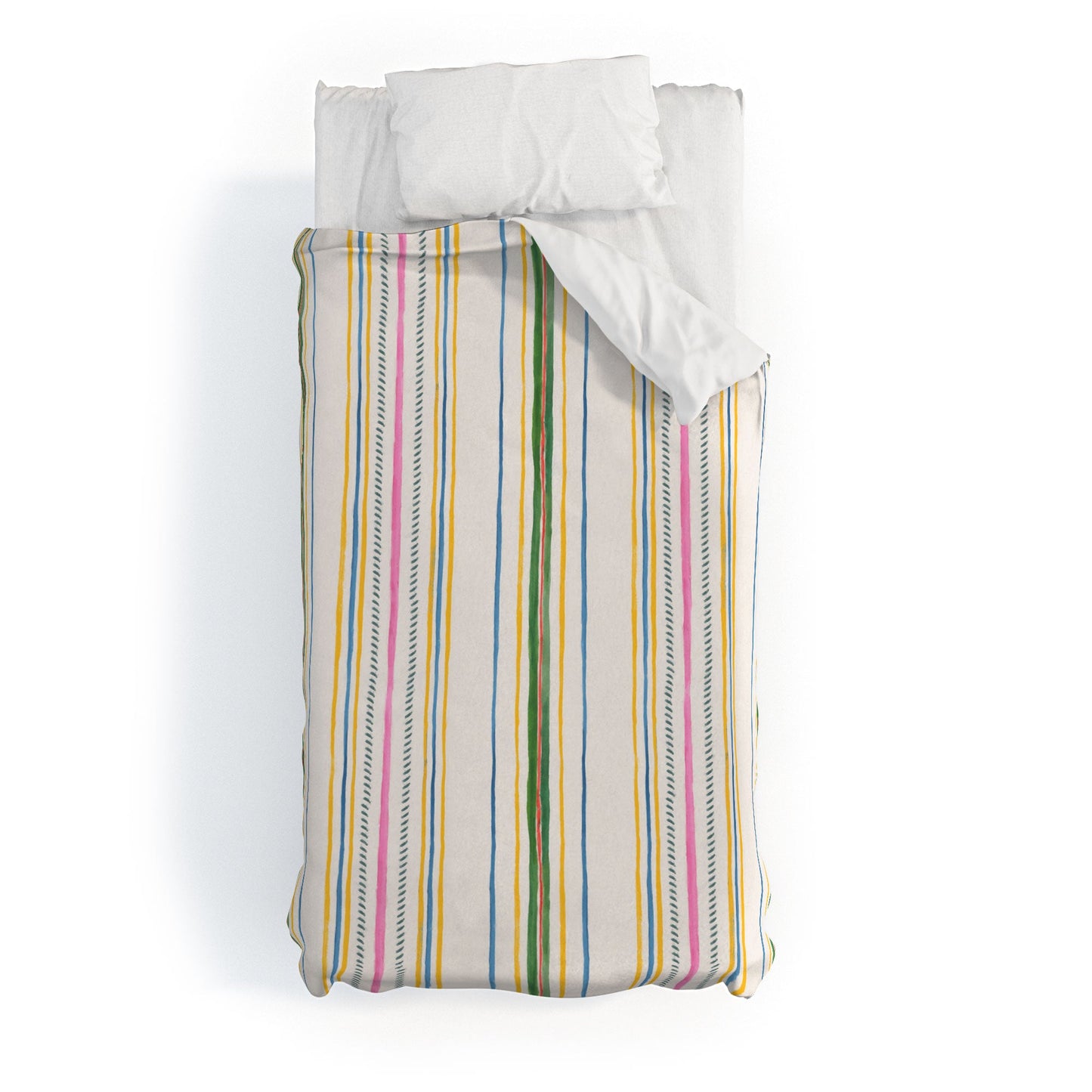 Rachelle Roberts Ticker Stripe Duvet Cover