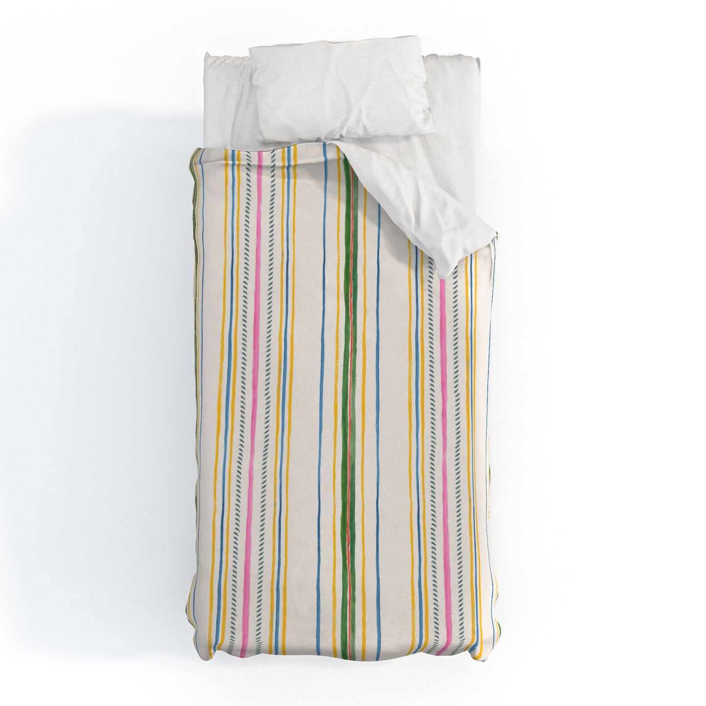 Rachelle Roberts Ticker Stripe Duvet Cover