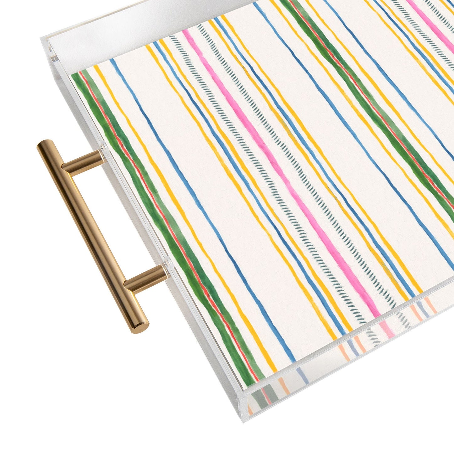 Rachelle Roberts Ticker Stripe Acrylic Tray