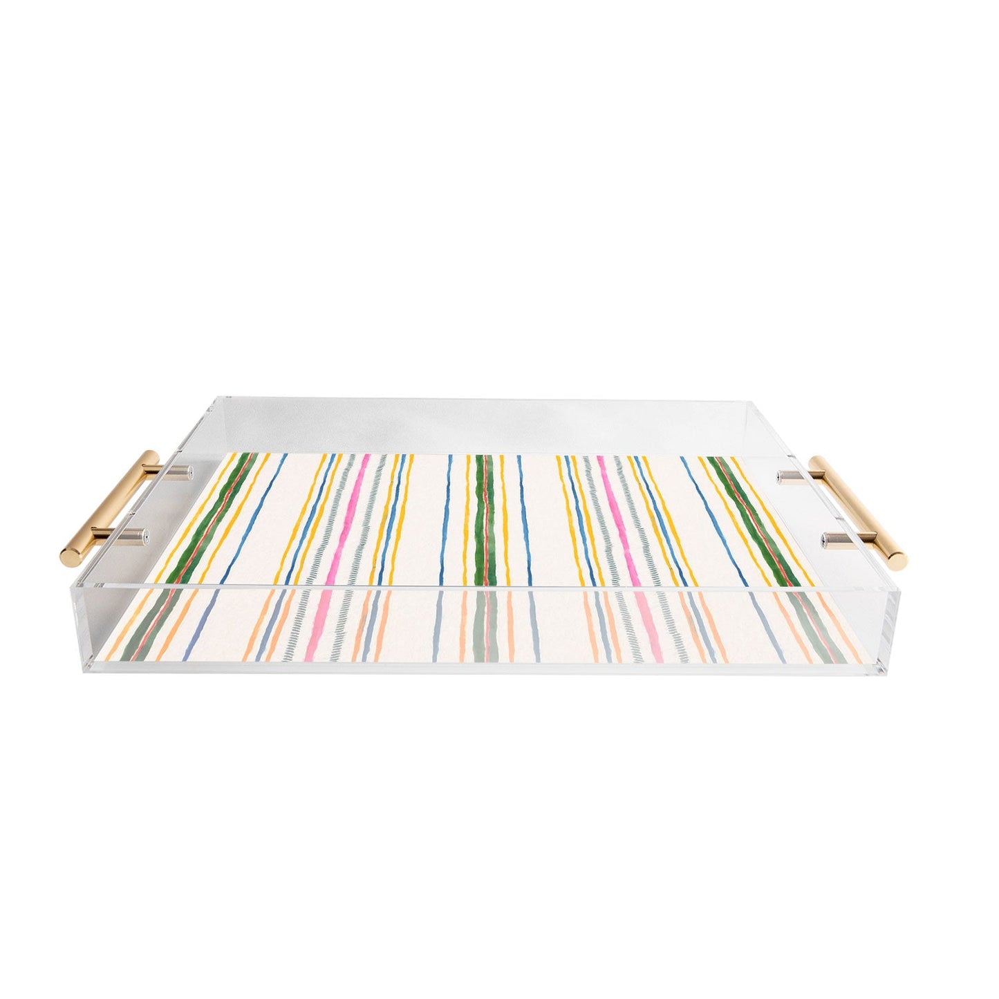 Rachelle Roberts Ticker Stripe Acrylic Tray
