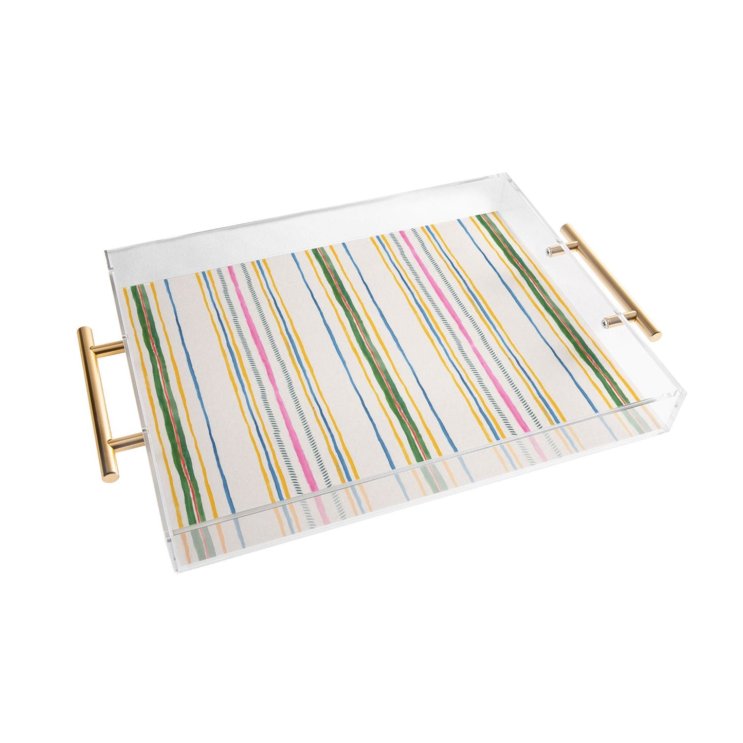 Rachelle Roberts Ticker Stripe Acrylic Tray