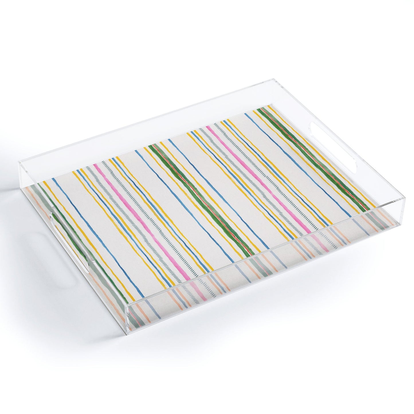 Rachelle Roberts Ticker Stripe Acrylic Tray