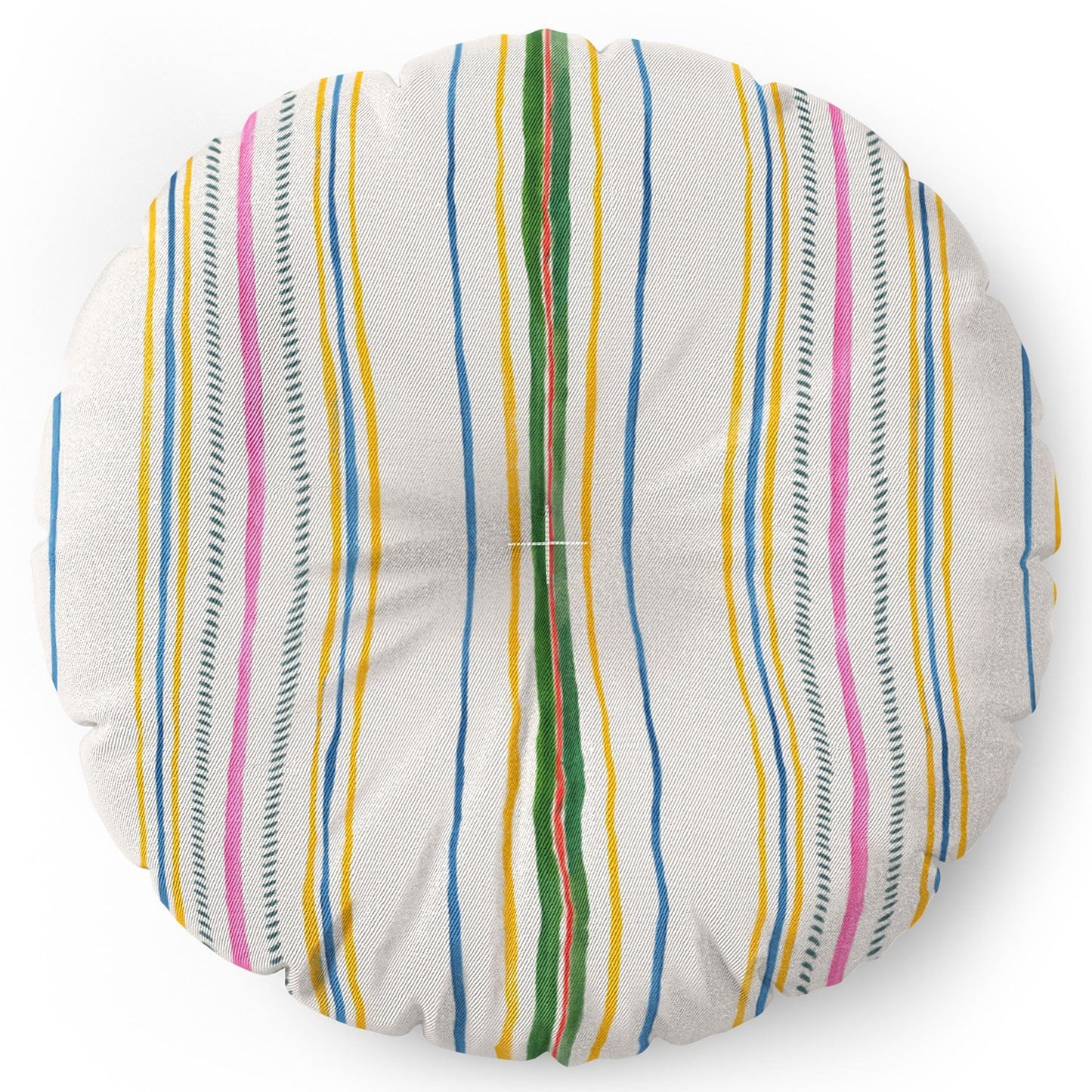 Rachelle Roberts Ticker Stripe Floor Pillow Round