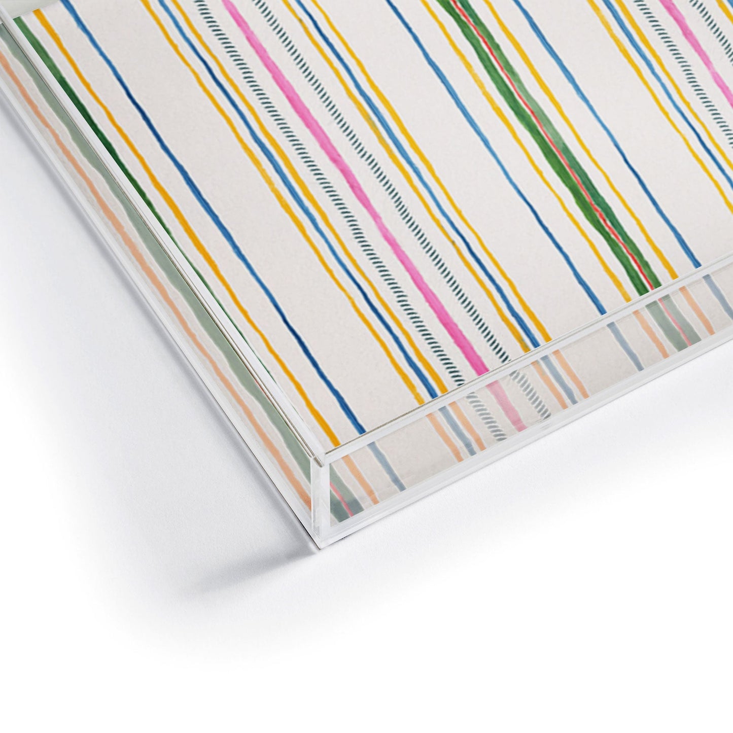 Rachelle Roberts Ticker Stripe Acrylic Tray