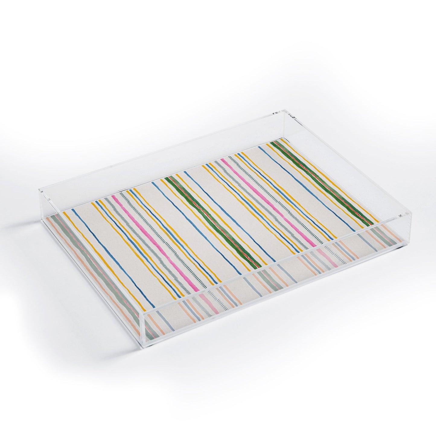 Rachelle Roberts Ticker Stripe Acrylic Tray