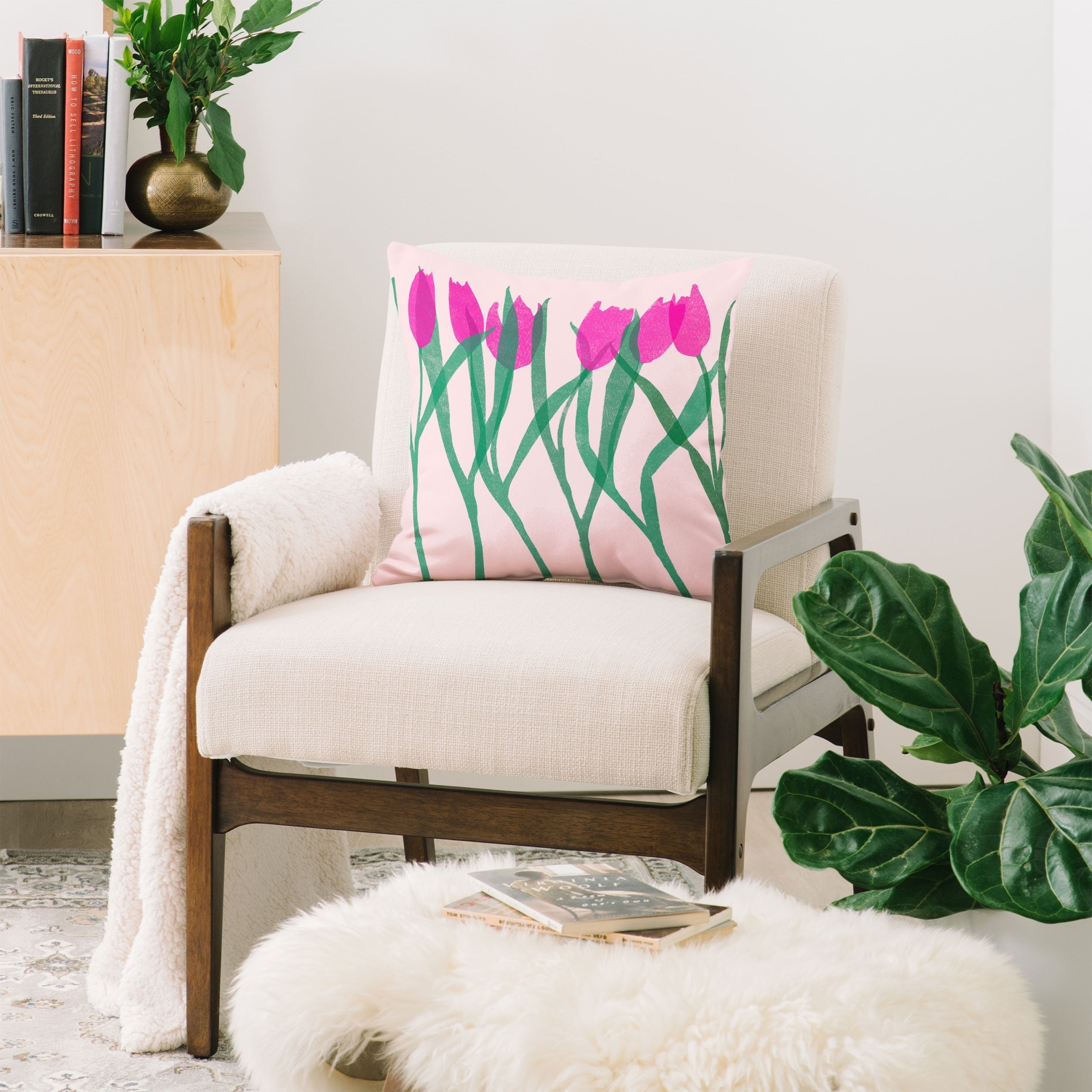 Garima Dhawan tulips 14 Throw Pillow