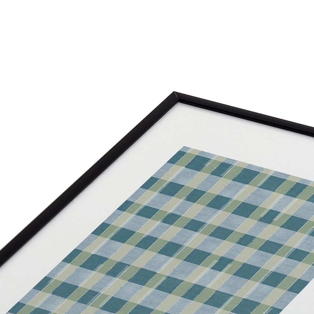 Marta Barragan Camarasa Country Style Checks Metal Framed Art Print