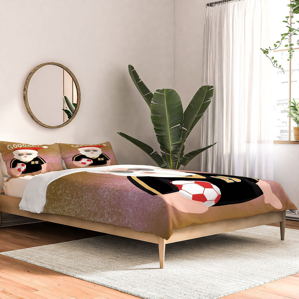 Design by Spark Sporty Soccer Santa Comforter