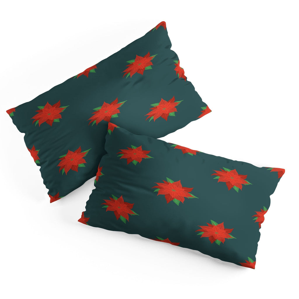 Design by Spark Poinsettia Florals Pillow Shams