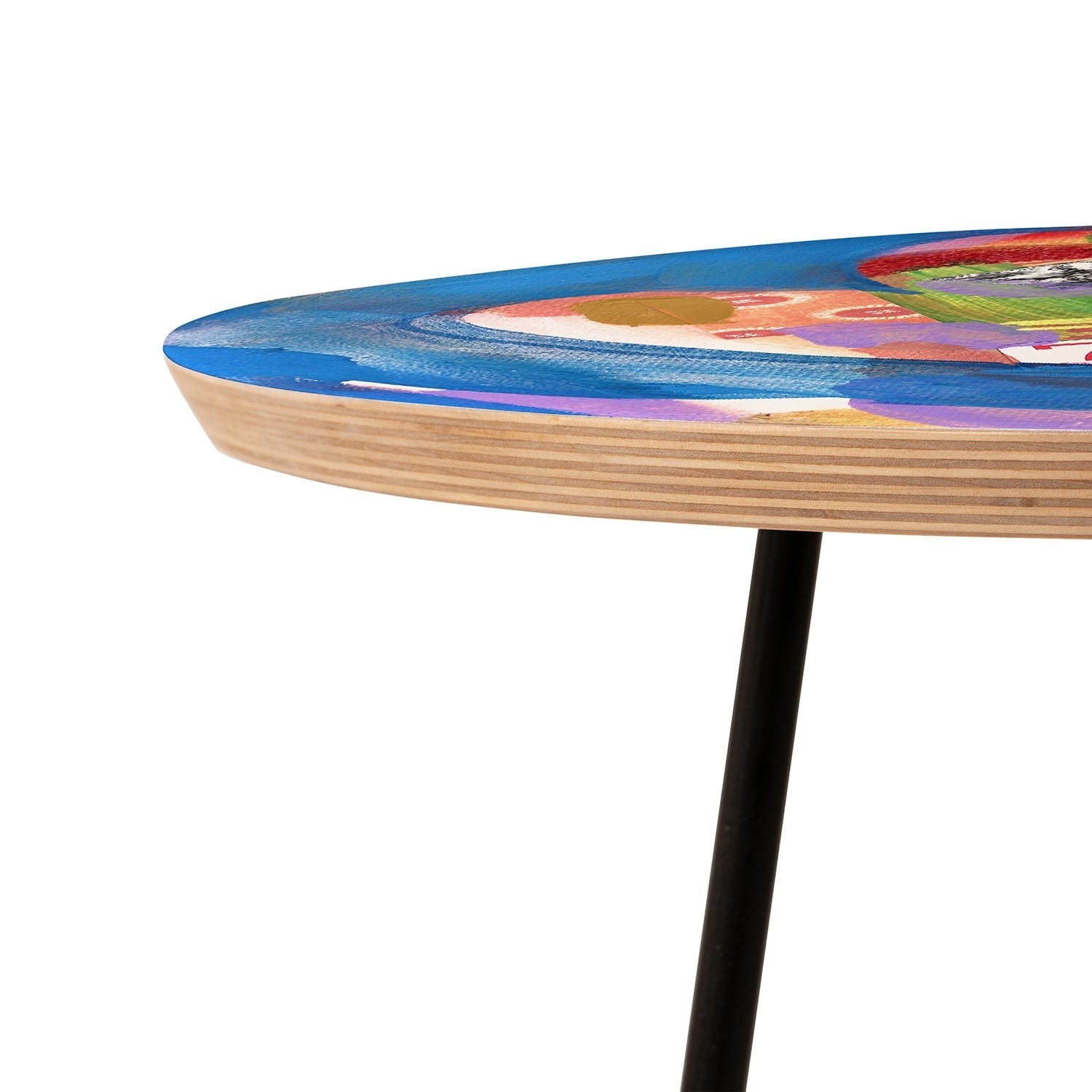 Natalie Baca Lucky in Love Round Side Table