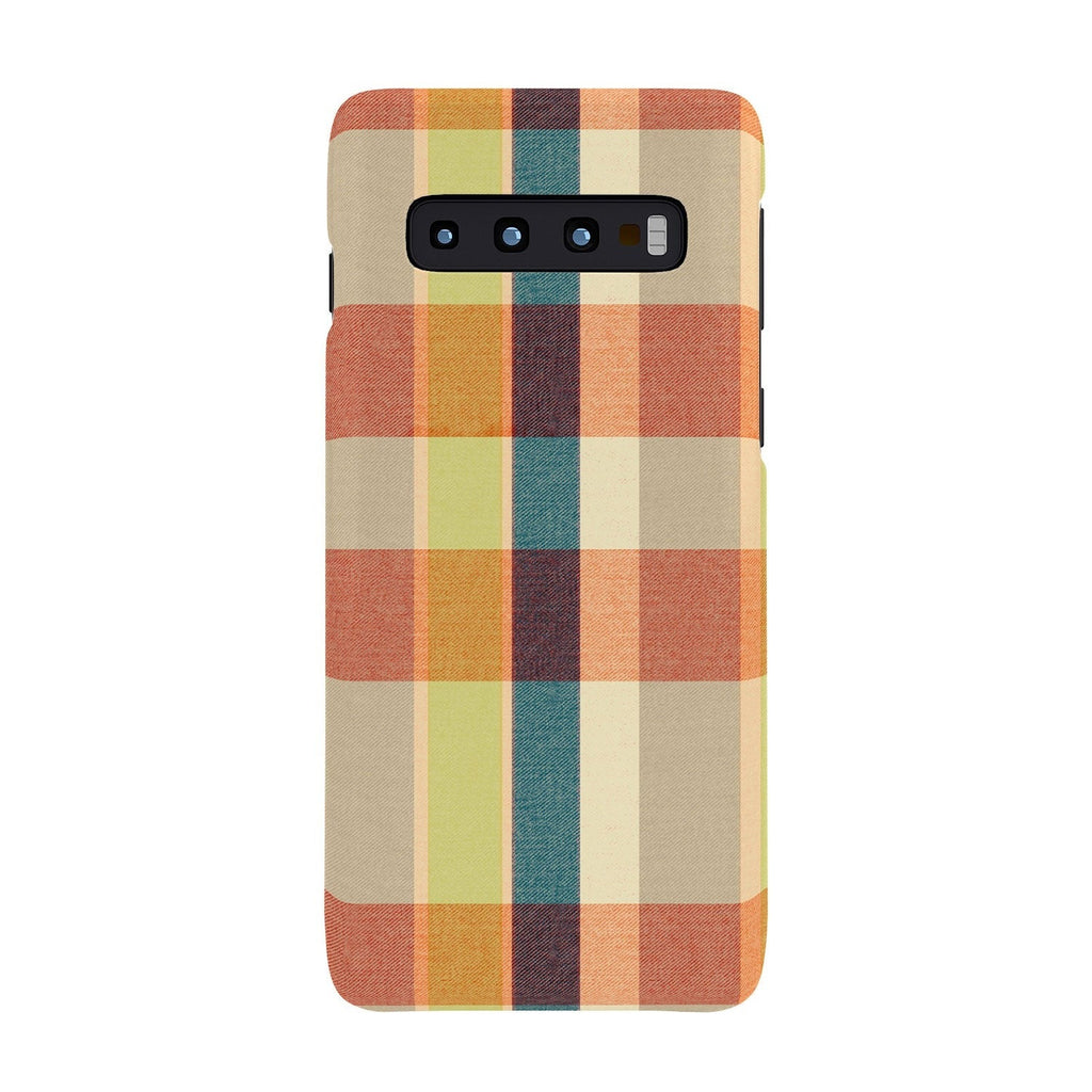Marta Barragan Camarasa Retro Picnic Plaid Warm Tones Phone Case