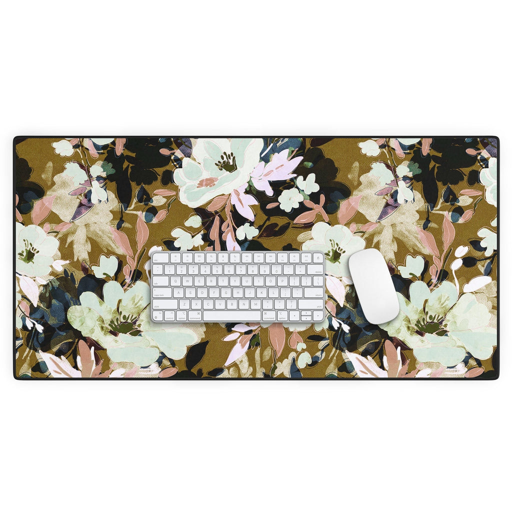 Marta Barragan Camarasa Romantic Floral Fusion Desk Mat