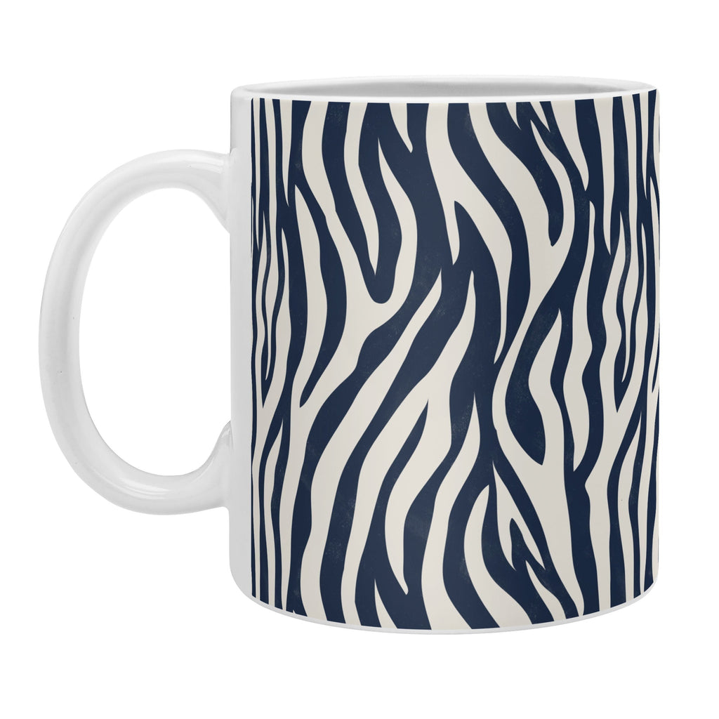 Avenie BR Navy Tiger Stripes Coffee Mug