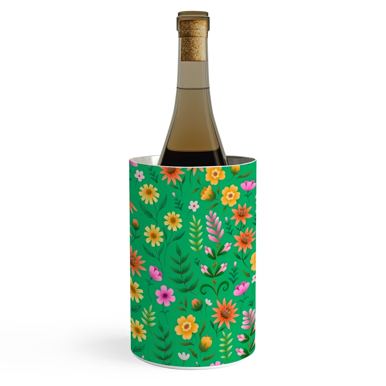 Pimlada Phuapradit Ditsy Spring Floral Green Wine Chiller
